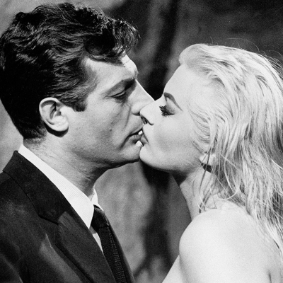 Marcello Mastroianni and Anita Ekberg in ‘La Dolce Vita’.