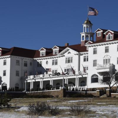 The Stanley Hotel in Estes Park, Colorado, photographed on January 12, 2016, is best known as the inspiration for Stephen King’s The Shining and for its haunted reputation.