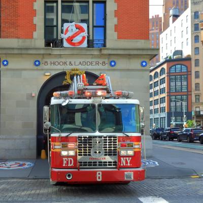 Ghostbusters Fire Station in Chelsea, New York.