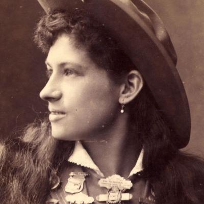 U.S. rodeo star Annie Oakley.