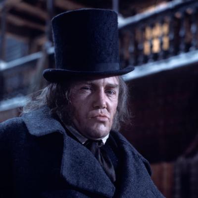 Albert Finney as Ebenezer Scrooge in the 1970 film musical 'Scrooge', adapted from the novel by Charles Dickens.