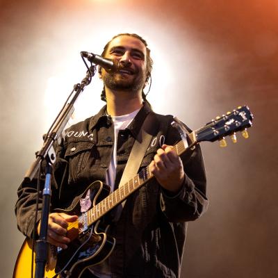 Noah Kahan performs during Austin City Limits Music Festival.