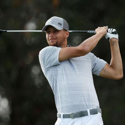 Stephen Curry plays a shot