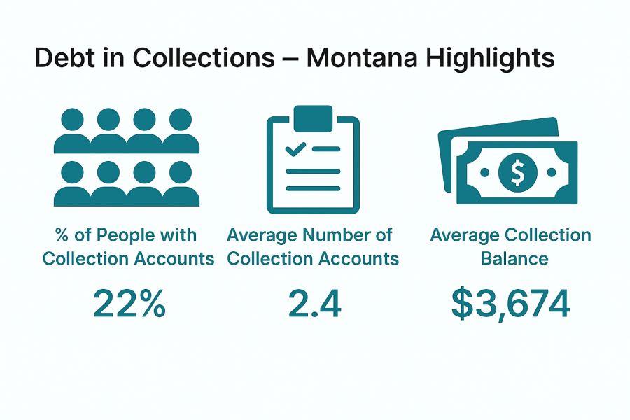 Debt in collections - Montana highlights.