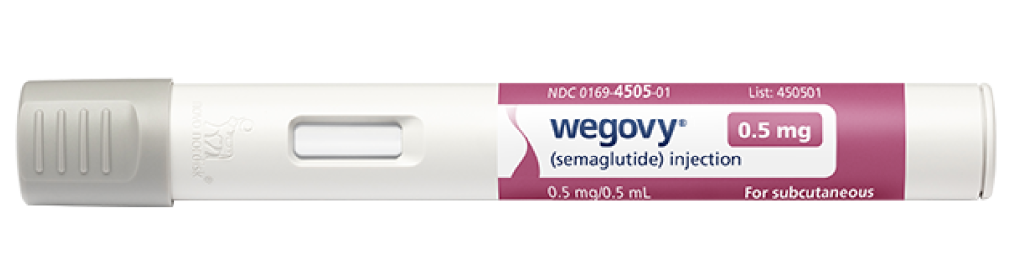 A pink label WeGovy pen.