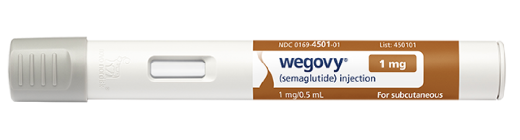 A brown label WeGovy pen.