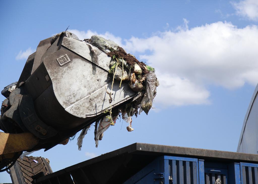 New York City diverts food and yard waste from the landfill to the Staten Island Composting Facility.