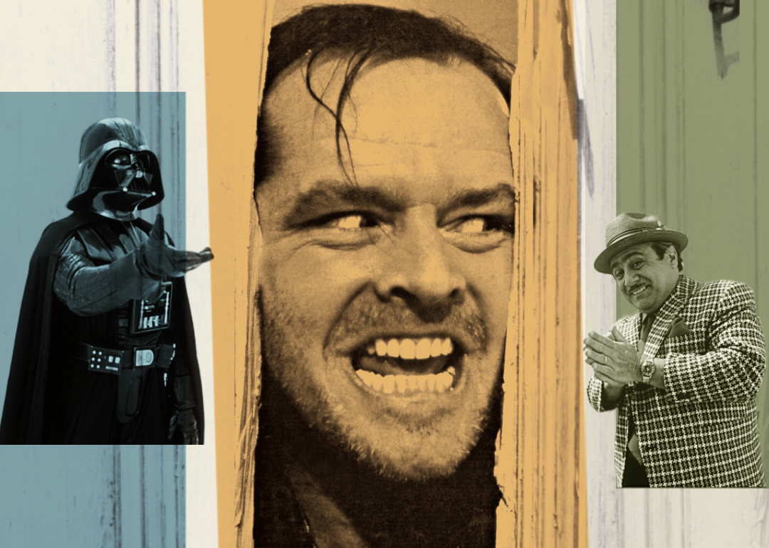 Photo illustration with David Prowse, Jack Nicholson and Danny DeVito.