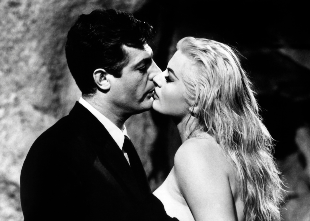Marcello Mastroianni and Anita Ekberg in ‘La Dolce Vita’