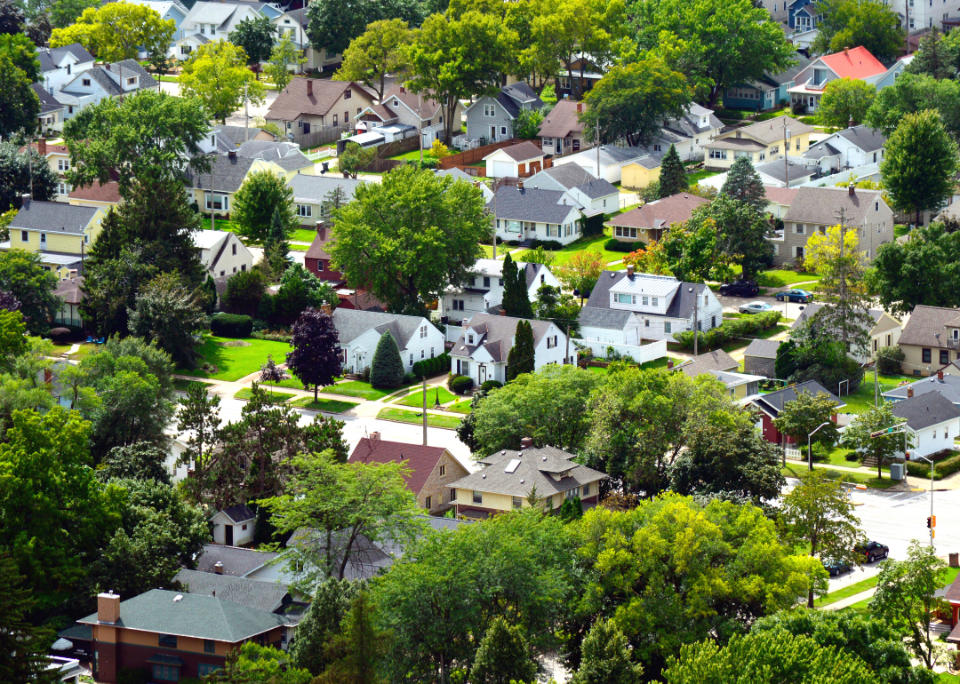 Aerial View of Residential Neighborhood
