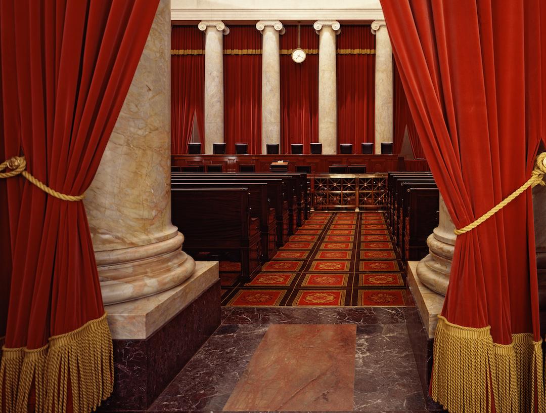 Interior of the U.S. Supreme Court, Washington, D.C.
