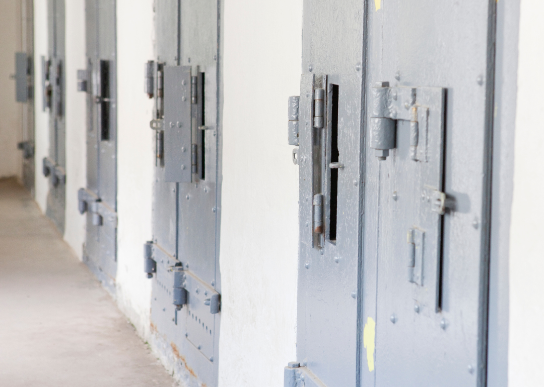 A solitary confinement block at a prison
