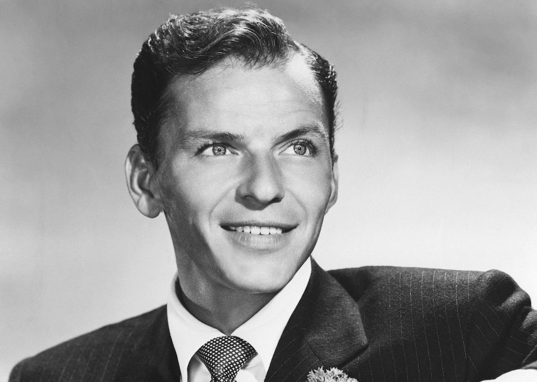 Frank Sinatra poses for a portrait in 1958.