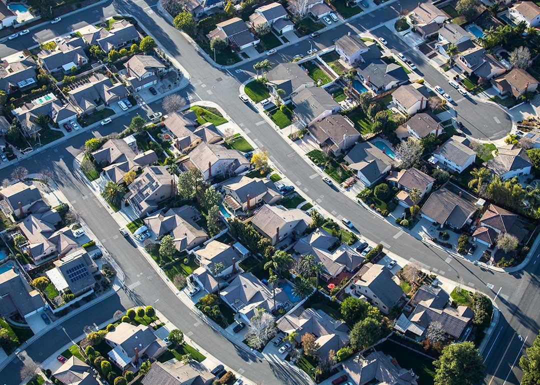 aerial view of Thousand Oaks
