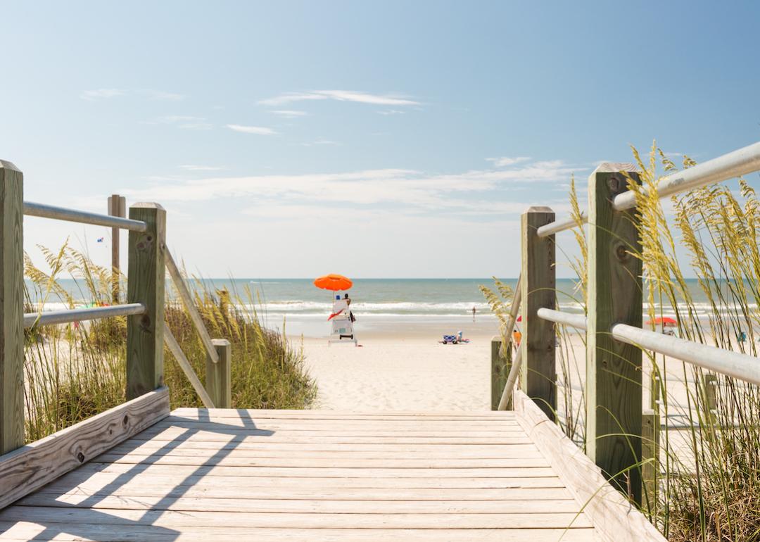 Typical summer day in Myrtle Beach, South Carolina.