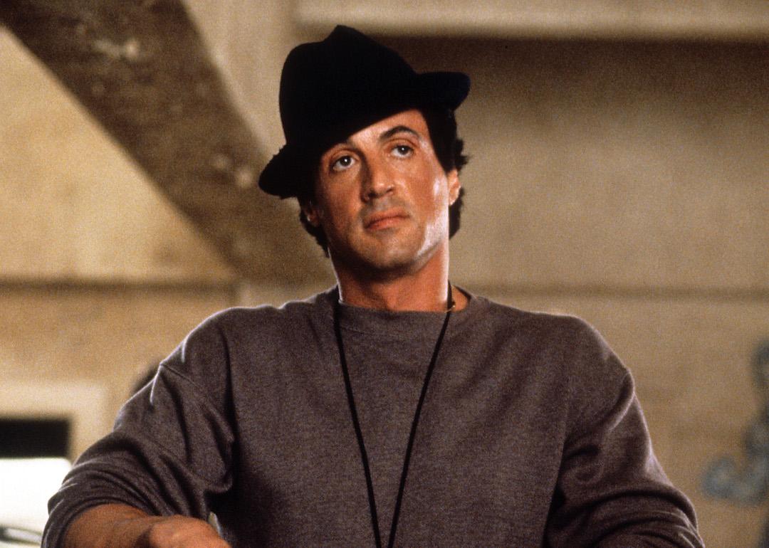 Sylvester Stallone in a scene from the film 'Rocky V', 1990.
