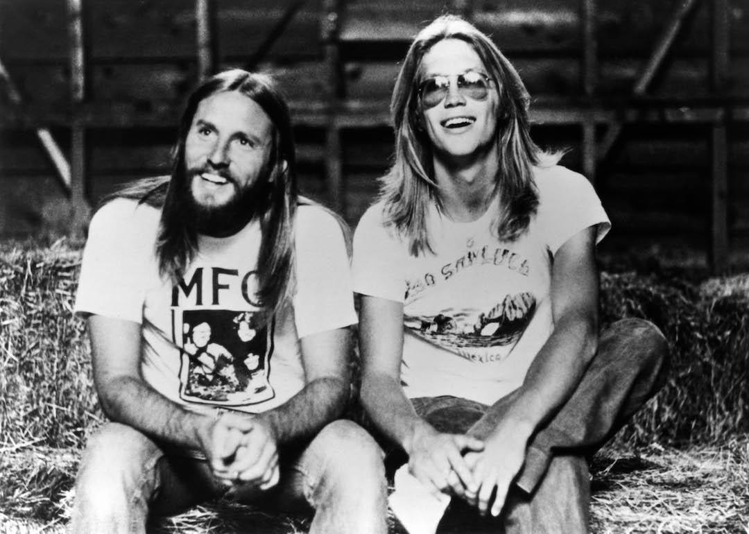 Dewey Bunnell and Gerry Beckley of the 1970s rock band America.