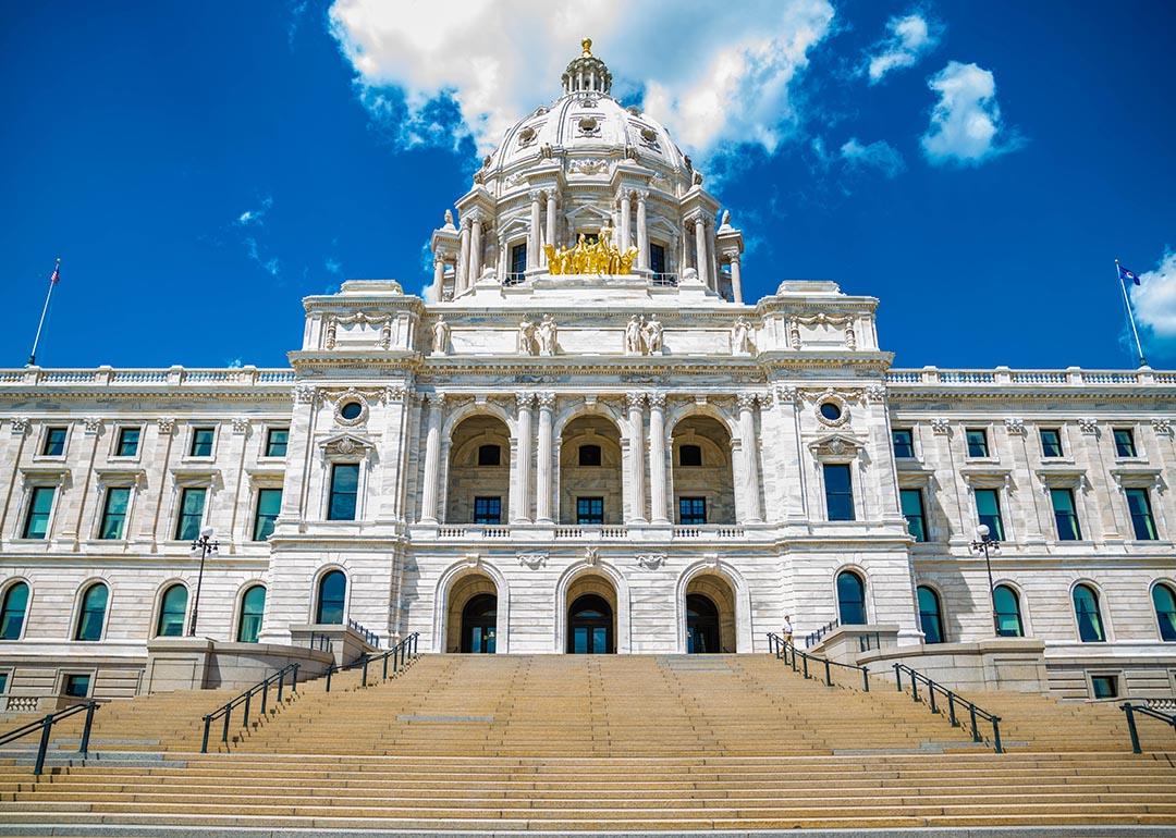 View of the Minnesota State Capitol building.
