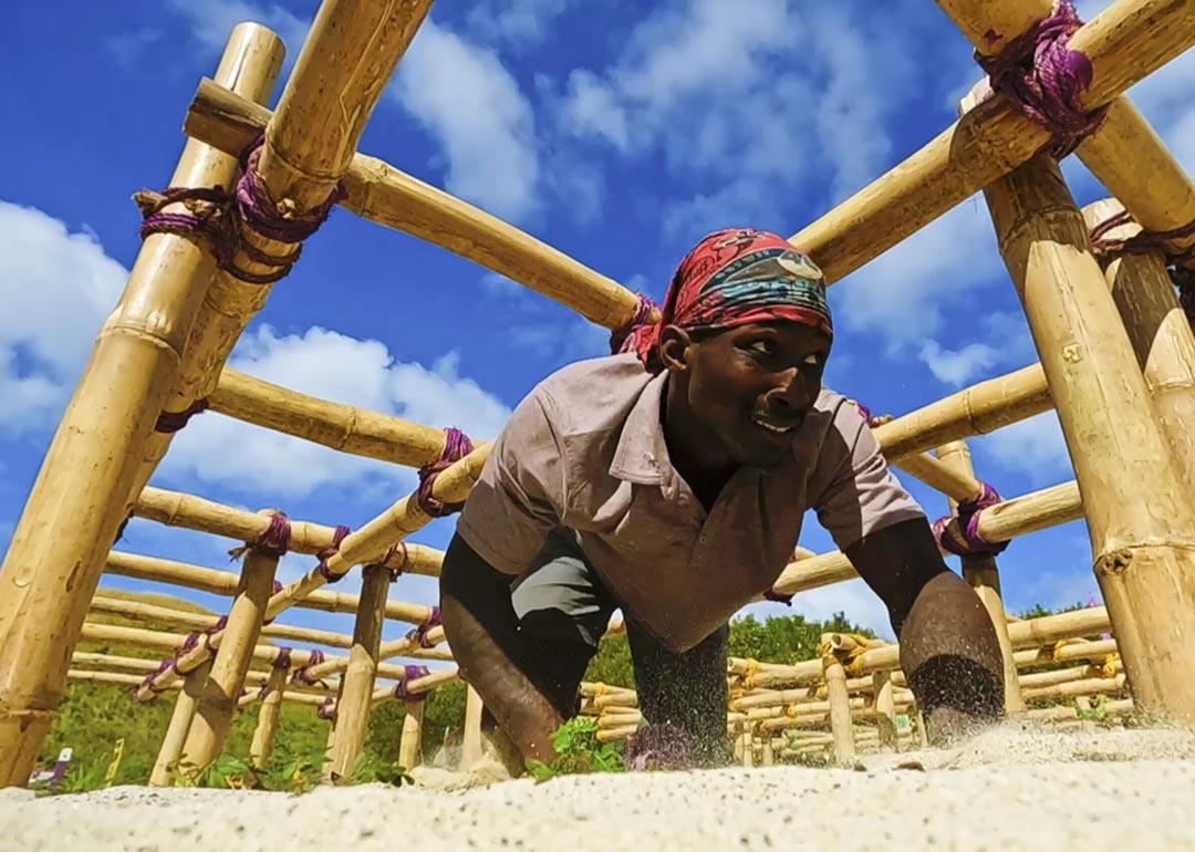 Q Burdette competes in season 46 of Survivor. 