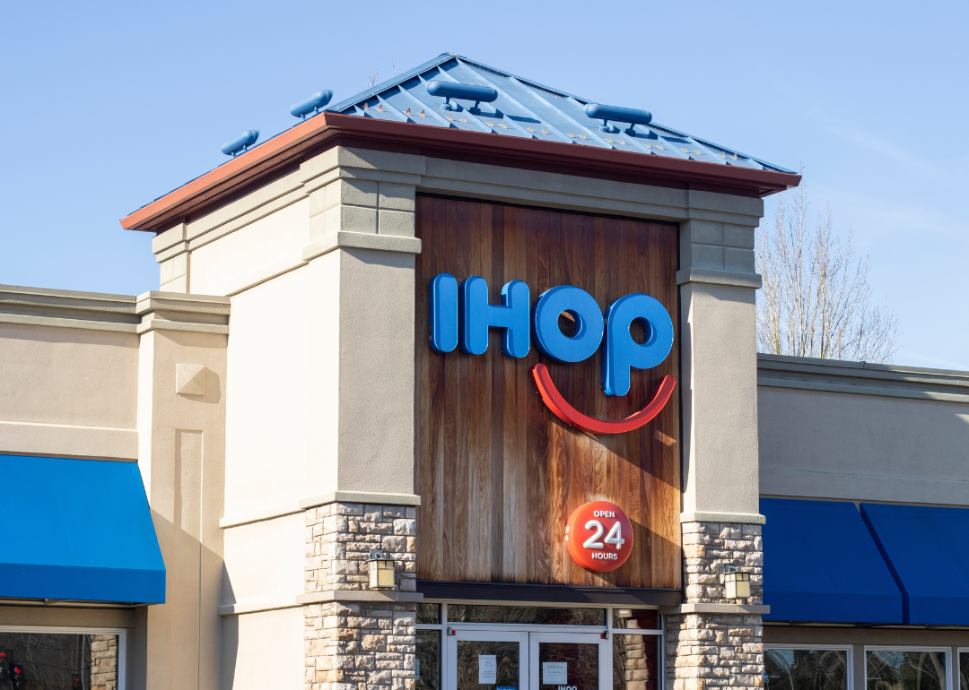 Exterior view of an IHOP (International House of Pancakes) restaurant in Beaverton, Oregon.