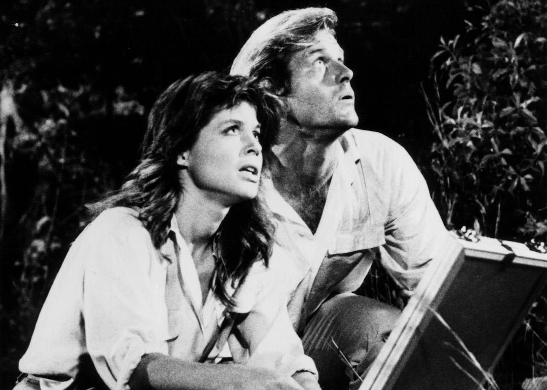 Actors Linda Hamilton and Brian Kerwin the 1986 action movie 'King Kong Lives.'