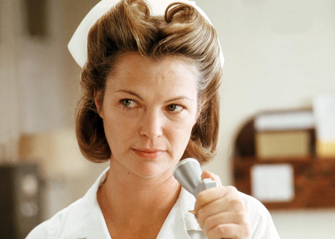 Louise Fletcher as Nurse Ratched in the 1975 movie 'One Flew Over The Cuckoo's Nest.'