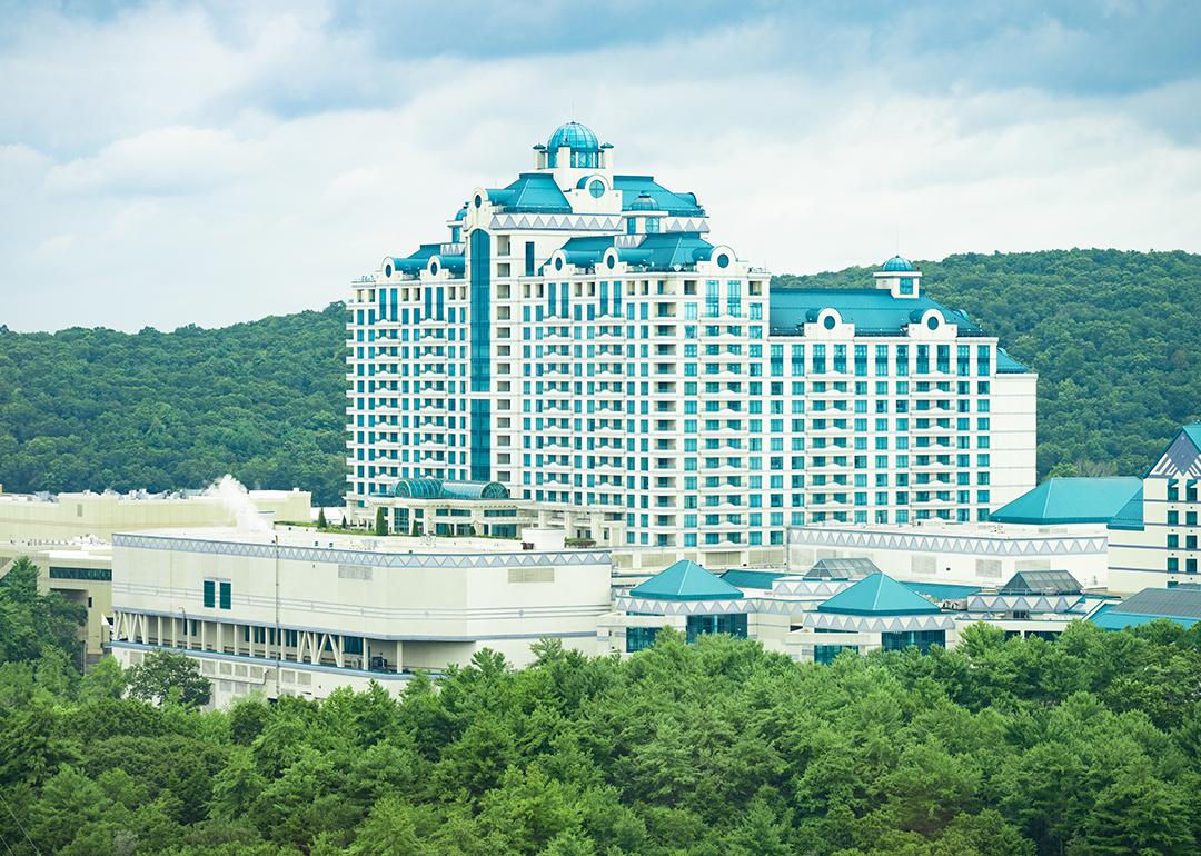 A view of the Foxwoods Casino in Connecticut.