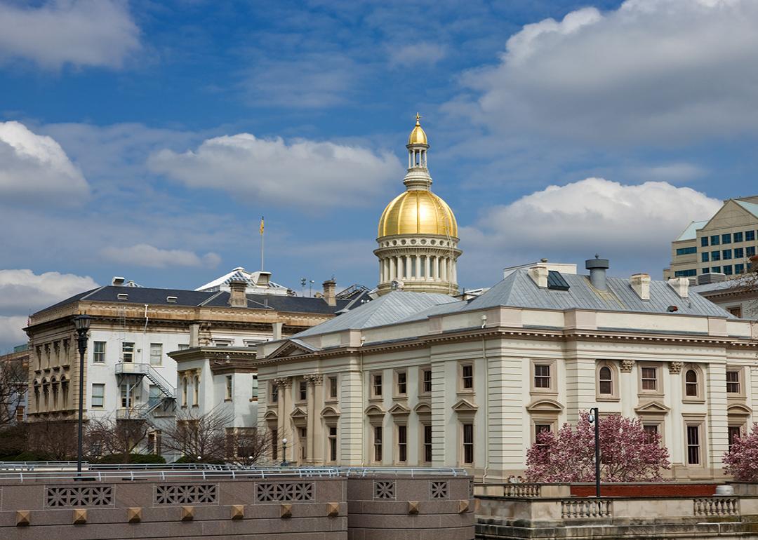 The New Jersey State House capitol in Trenton.