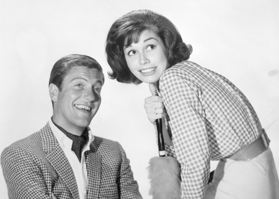 Dick Van Dyke and Mary Tyler Moore in their roles on 'The Dick Van Dyke Show'