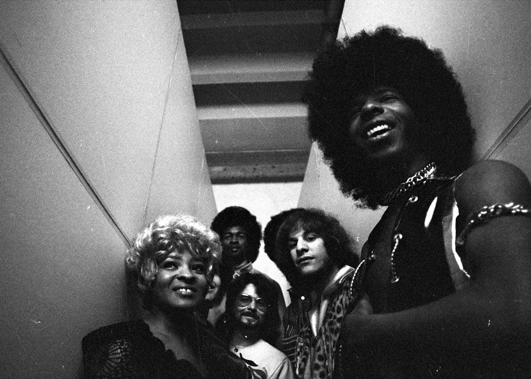 Sly & The Family Stone pose for a portrait on March 26, 1969.