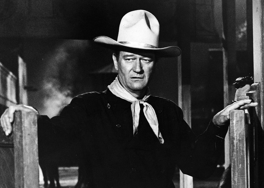 John Wayne in a scene from ‘The Man Who Shot Liberty Valance’.