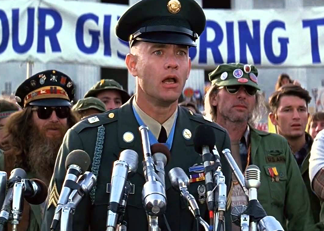 Tom Hanks in a scene from ‘Forest Gump’.