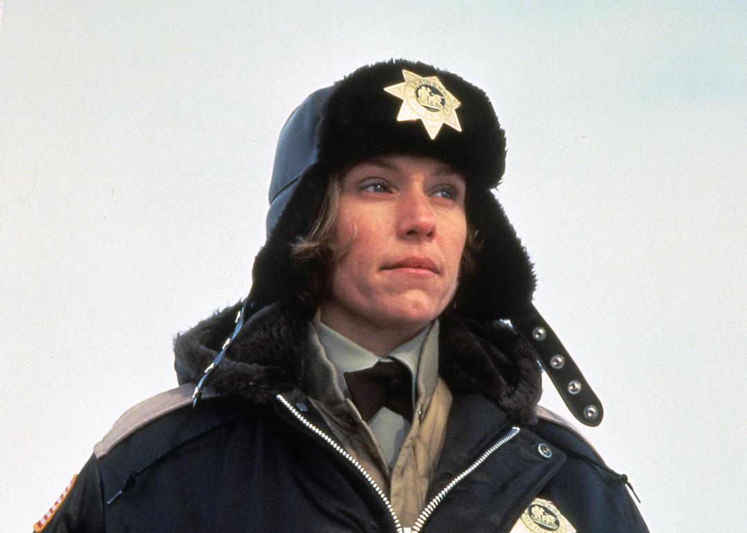Frances McDormand in a scene from the 1996 film 'Fargo.'