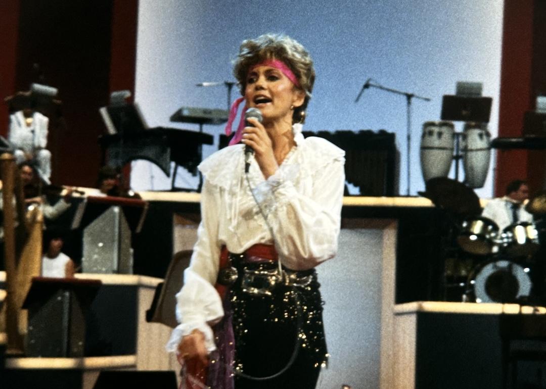 Australian singer and actress Olivia Newton-John performs live at “Platen 10-daagse.”