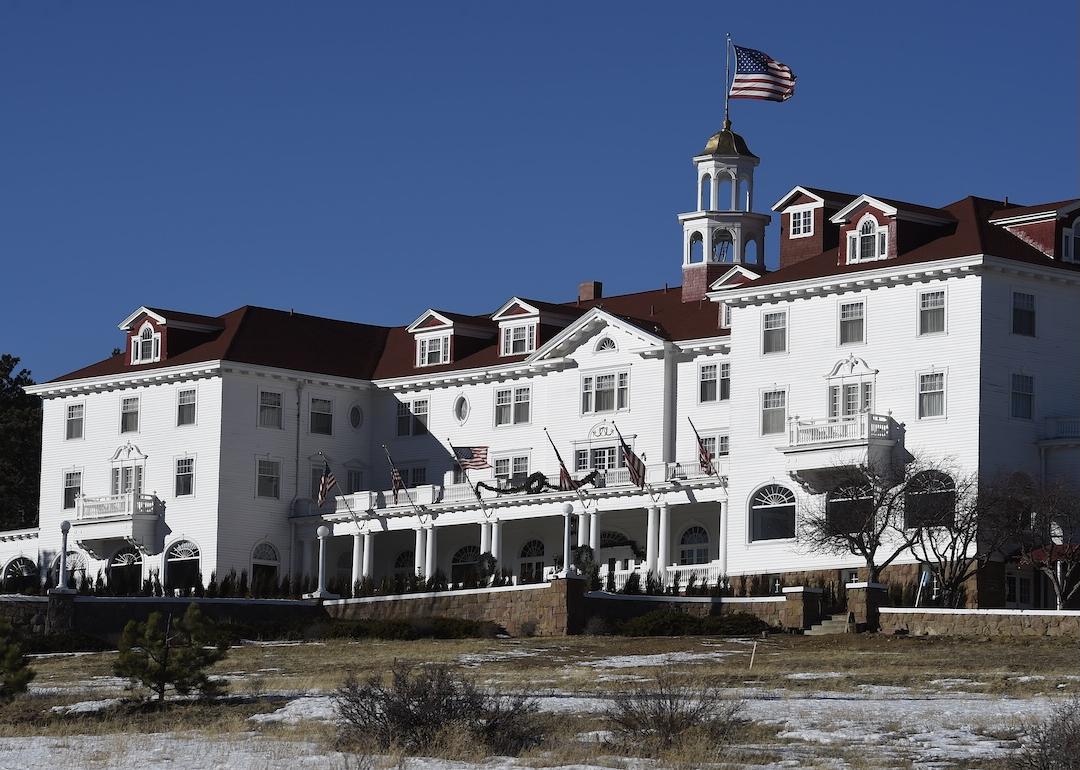The Stanley Hotel in Estes Park, Colorado, photographed on January 12, 2016, is best known as the inspiration for Stephen King’s The Shining and for its haunted reputation.