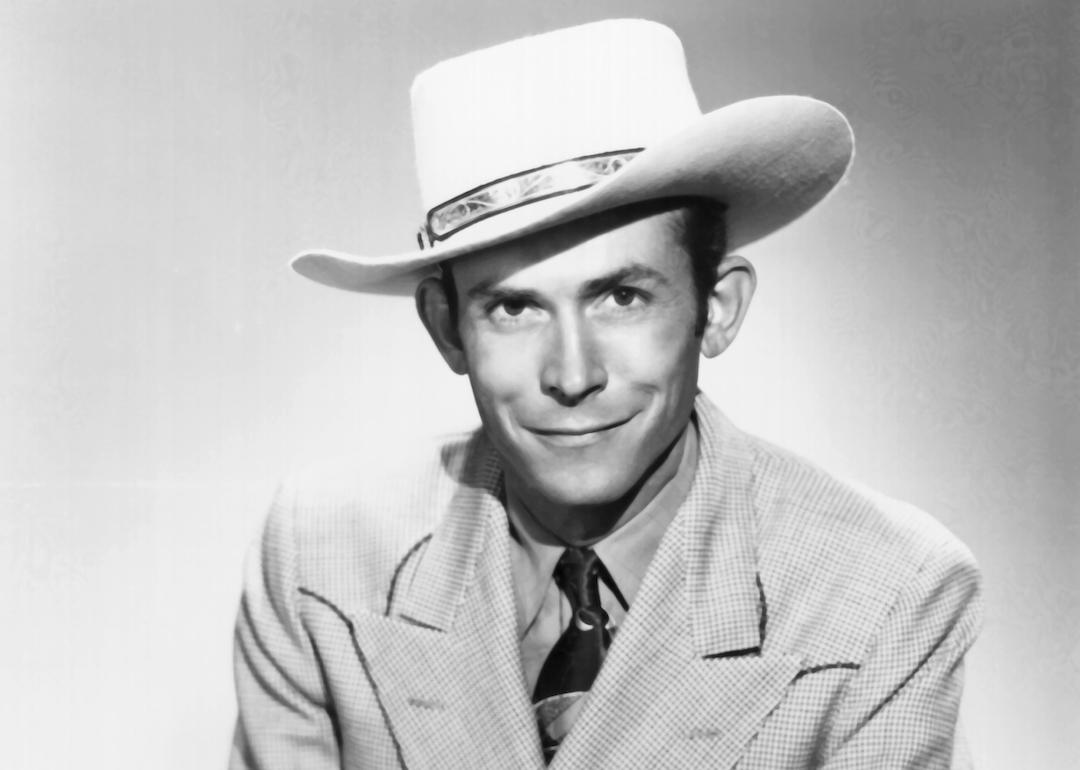 Country singer Hank Williams poses for a portrait circa 1948 in Nashville, Tennessee.