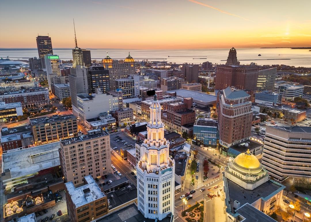 Aerial view of Buffalo, New York