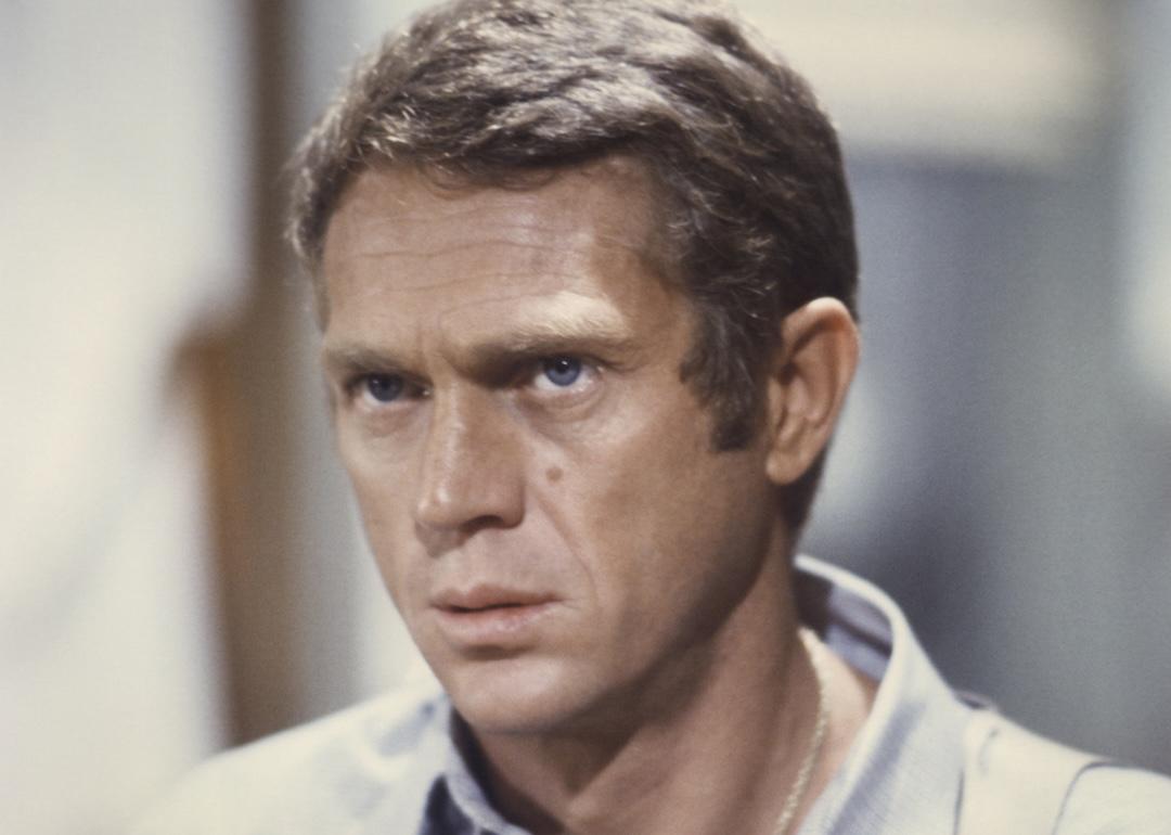 Steve McQueen in character as a San Francisco detective in Peter Yates’ 1968 thriller Bullitt.