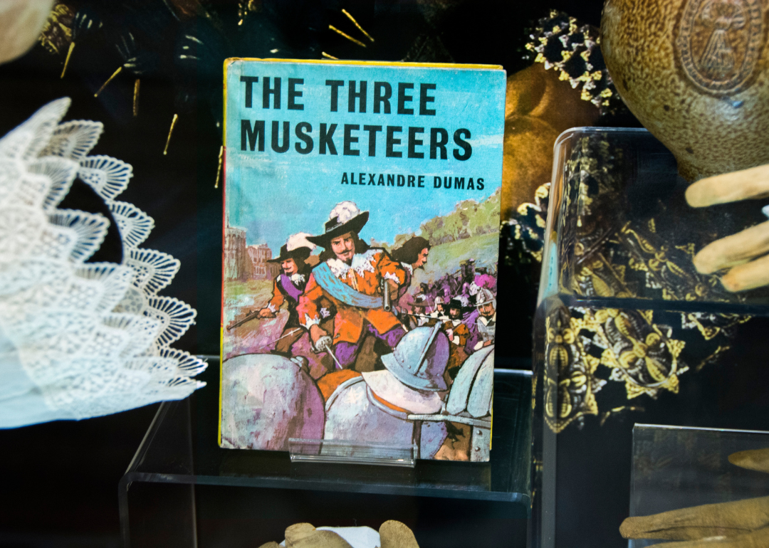A copy of The Three Musketeers by Alexandre Dumas at the Melton Carnegie Museum