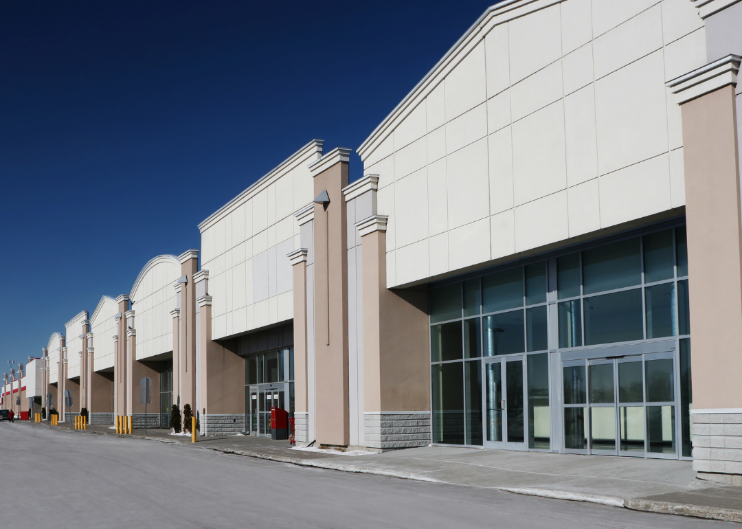 A lower long building.