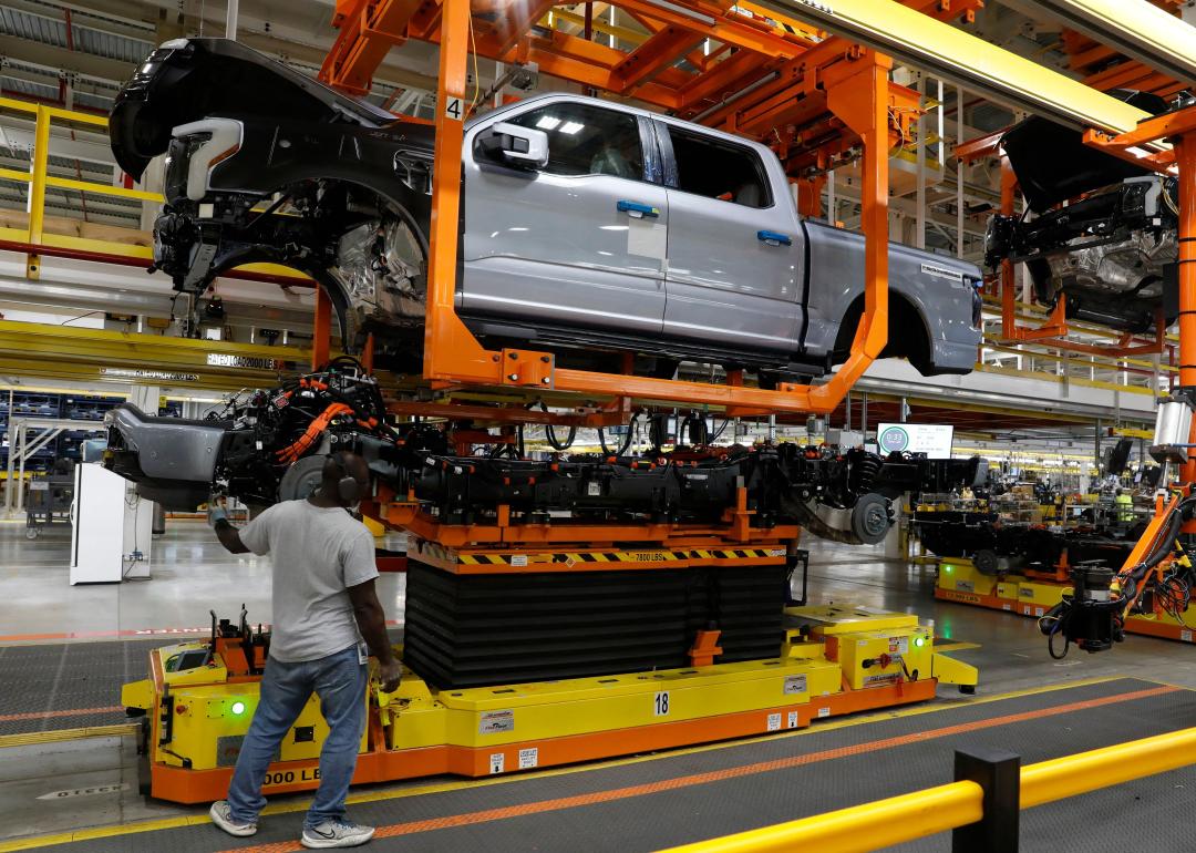 Car manufacturing plant.