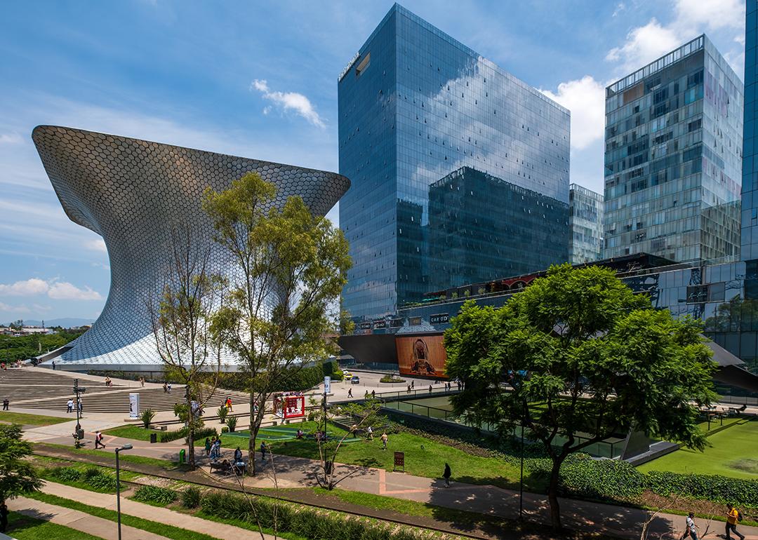 The Soumaya Museum at Plaza Carso in Mexico City.