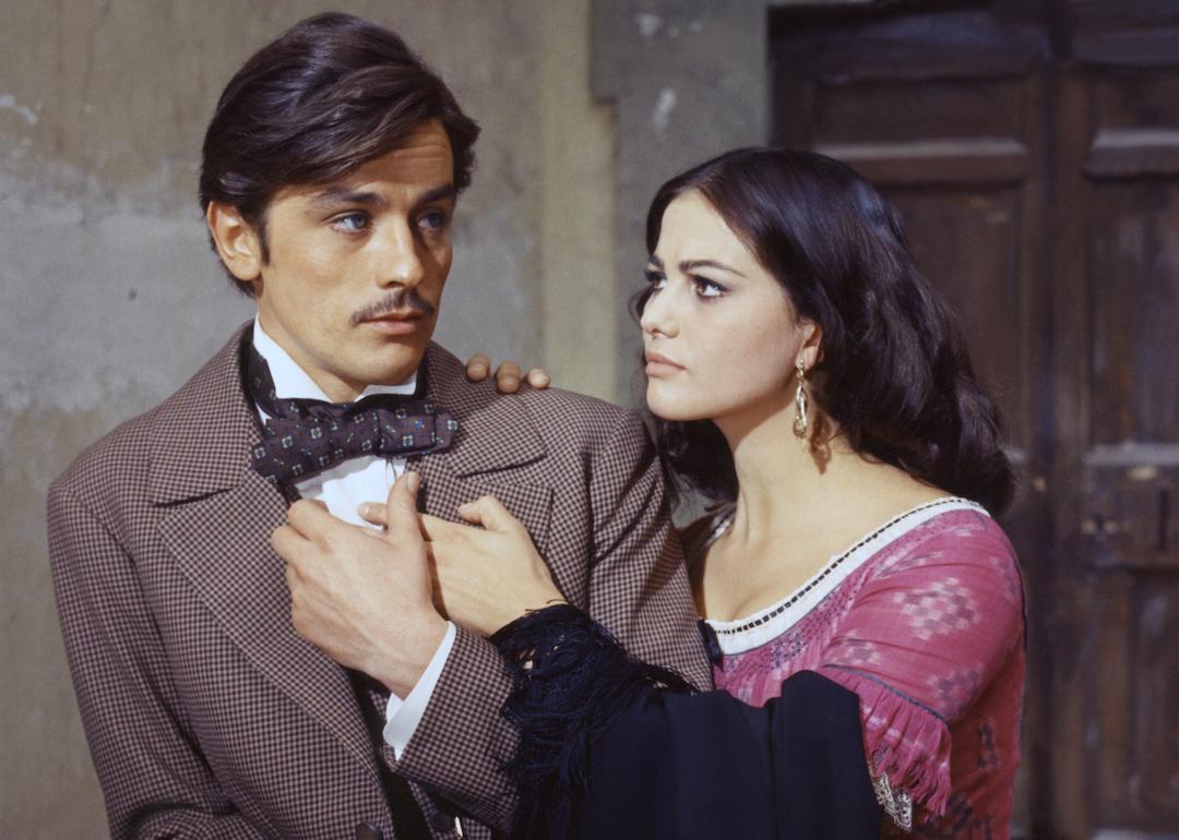 Actors Alain Delon and Claudia Cardinale in 'Il Gattopardo (The Leopard).'