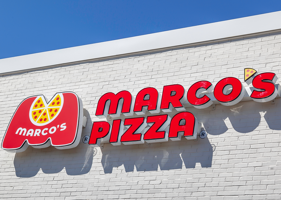 Cropped view Marco’s signage.