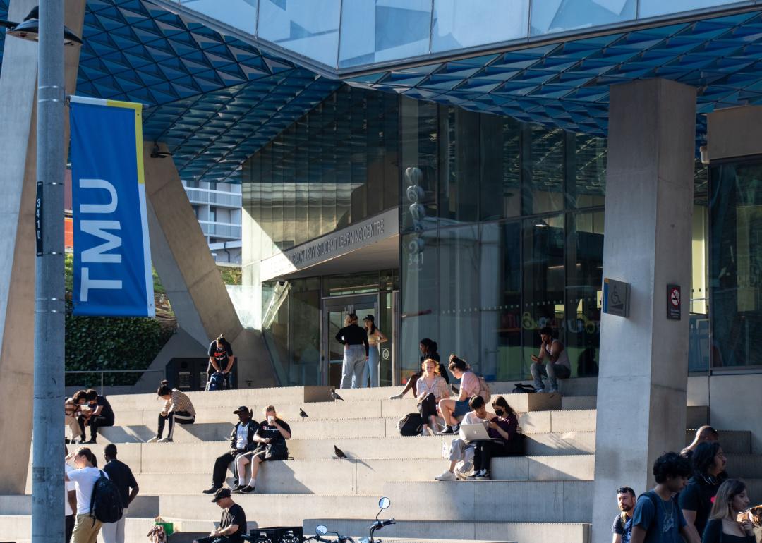 Toronto Metropolitan University students on campus
