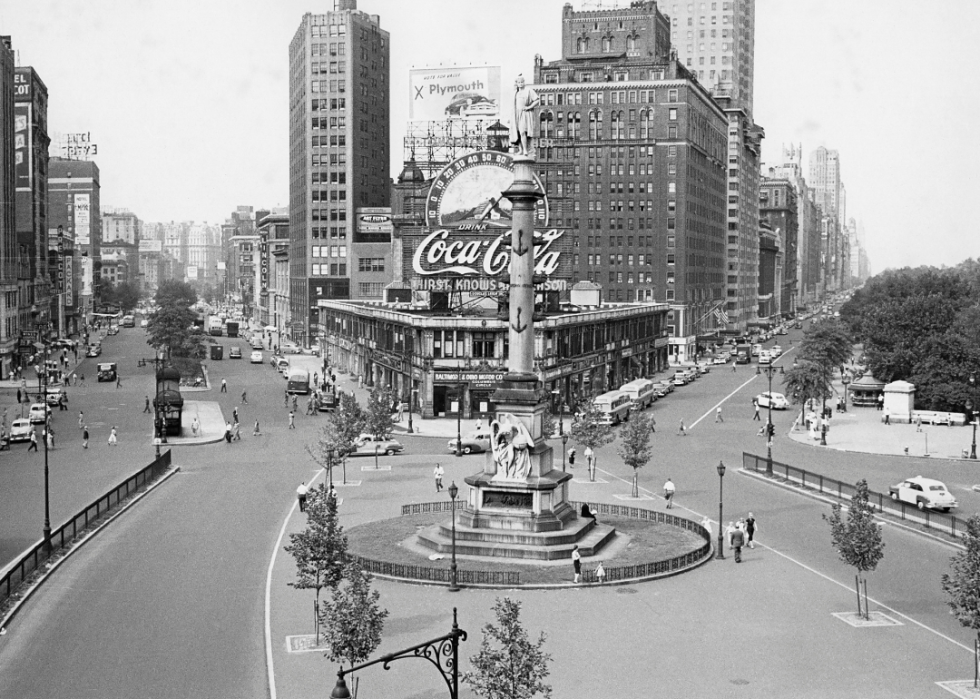 Columbus Circle looking north