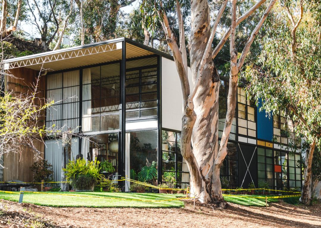 Eames House in Pacific Palisades, California.