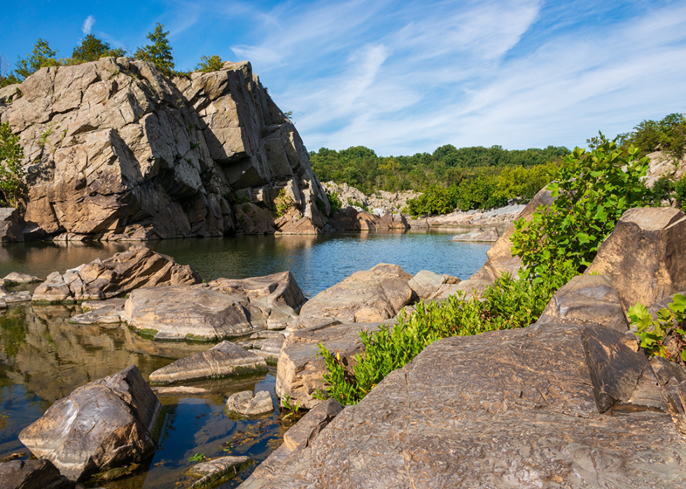 Great Falls Park along the Potomac River.