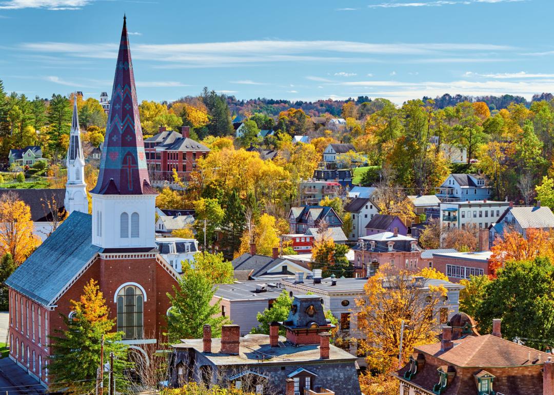 Montpelier city skyline.