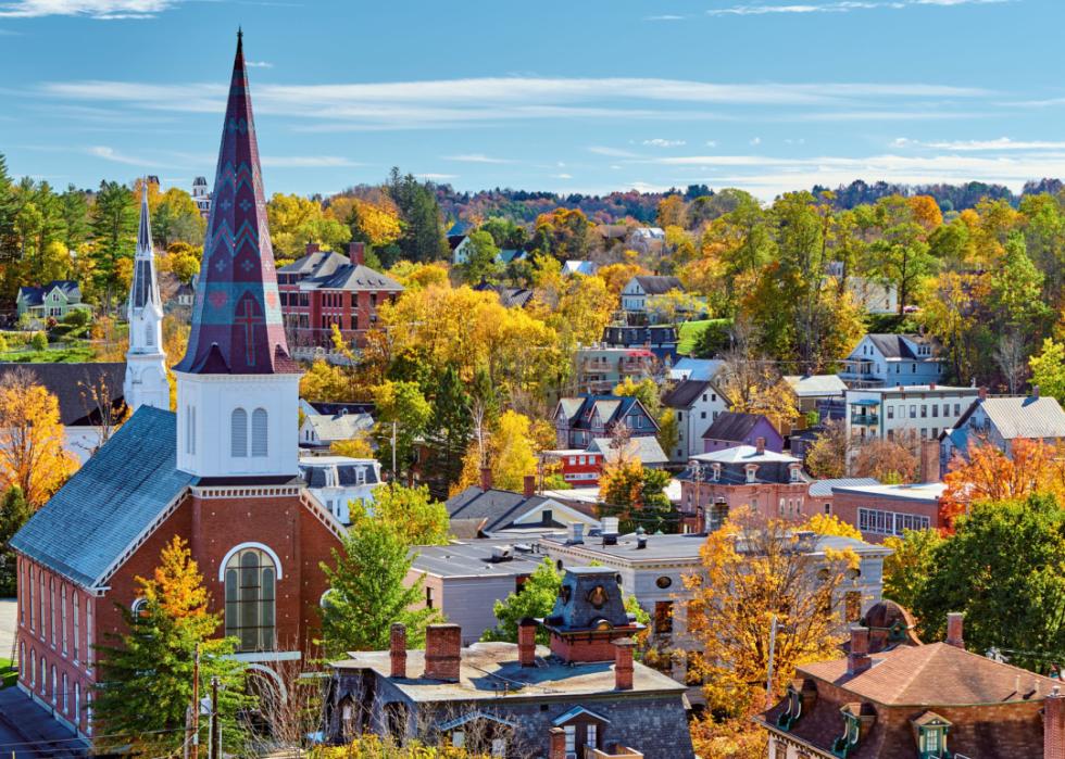 Montpelier city skyline.